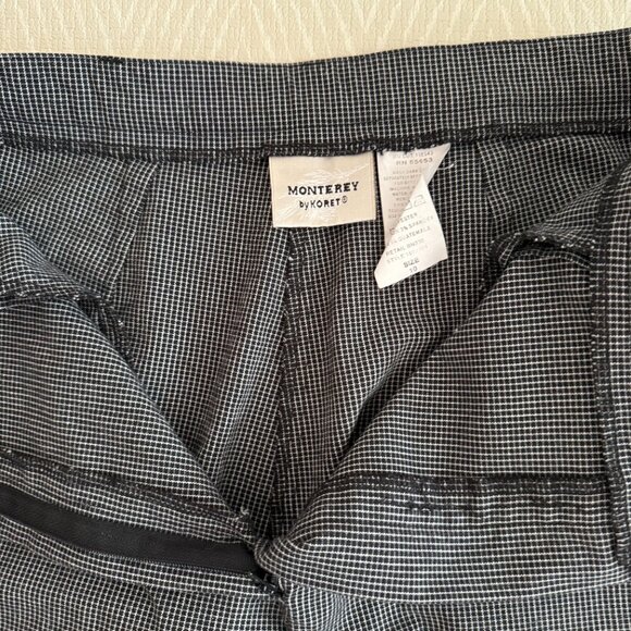 Black and White Checkered High Waitsted Trousers Size 10 - Picture 3 of 3